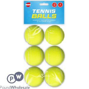 Hoot Tennis Balls 6 Pack