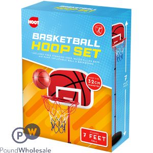 Hoot 7ft Basketball Hoop Set