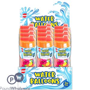 Hoot Assorted Colours Water Balloons 500 Pack Cdu