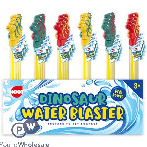 Hoot Dinosaur Water Blaster Cdu Assorted Colours