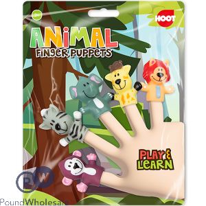 Hoot Animal Finger Puppets 5 Pack