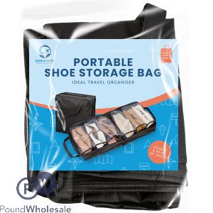 World Tour Portable Shoe Storage Bag