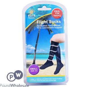 Travel Flight Socks Small Size 3-5