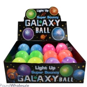 Super Light Up Bouncy Galaxy Ball 65mm