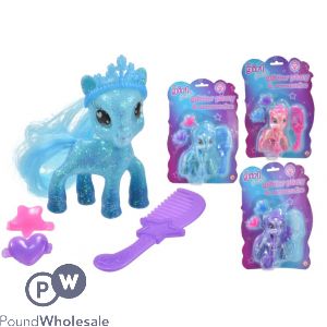 It's Girl Stuff Glitter Pony & Accessories