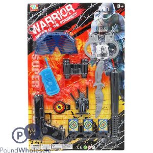 Warrior Play Set With Pistol, Targets & Accessories