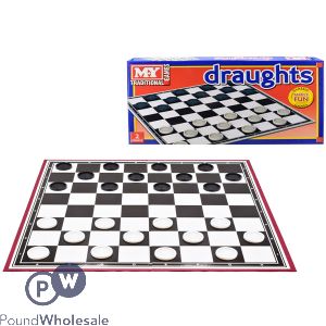 My Traditional Black & White Draughts Set