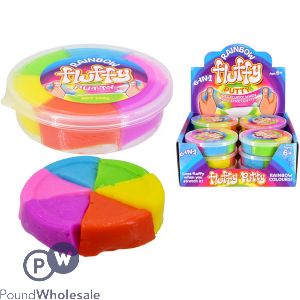 6-in-1 Rainbow Fluffy Putty 168g Cdu