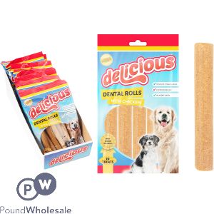 World Of Pets Chicken Dental Roll Dog Treat 10 Pack CDU
