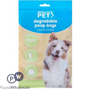 World Of Pets Antibacterial Degradable Poop Bags 125 Pack