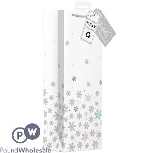 Giftmaker Ice &amp; Snowflakes Gift Bag Bottle