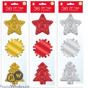 GIFTMAKER CHRISTMAS GIFT TAGS ASSORTED COLOURS