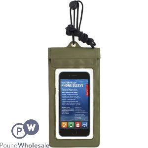 Kikkerland Green Waterproof Mobile Phone Bag Cdu