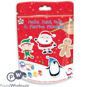 Kids Create Make Your Own Festive Figurines 4 Pack