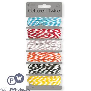Giftmaker Coloured Twine Assorted Colours