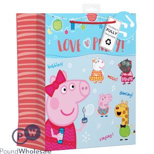 Peppa Pig Love To Party Recyclable Gift Bag Large