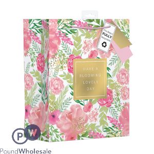 Giftmaker Bright Floral Gift Bag Medium