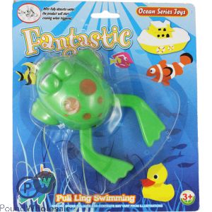 Fantastic Sea Pull Line Swimming Frog Bath Toy