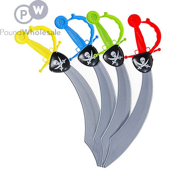 Wholesale  Foam Pirate Sword - Kids Toy Weapon Assorted Colours
