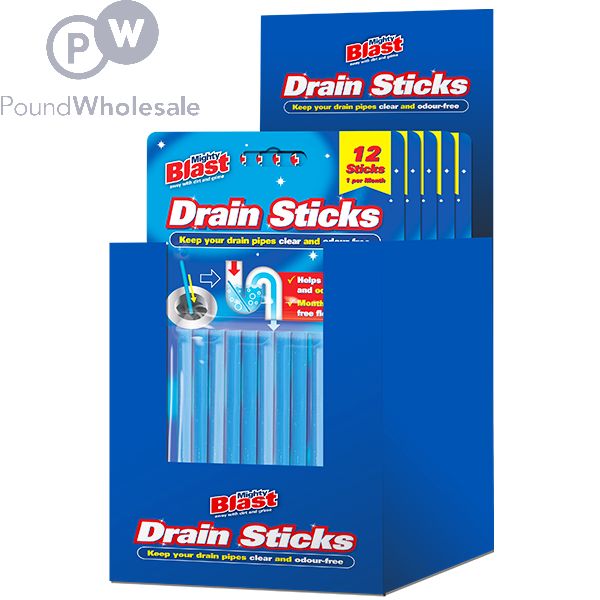 Mighty Blast Drain Sticks 12 Pack – Yorkshire Trading Company