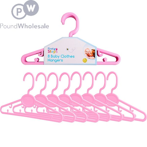 Pink hot sale hangers baby