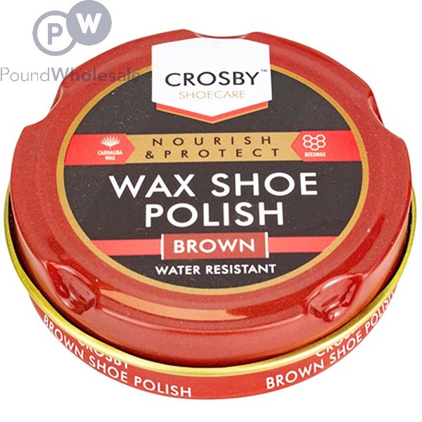 Wholesale Crosby Brown Wax Shoe Polish 50ml Pound Wholesale