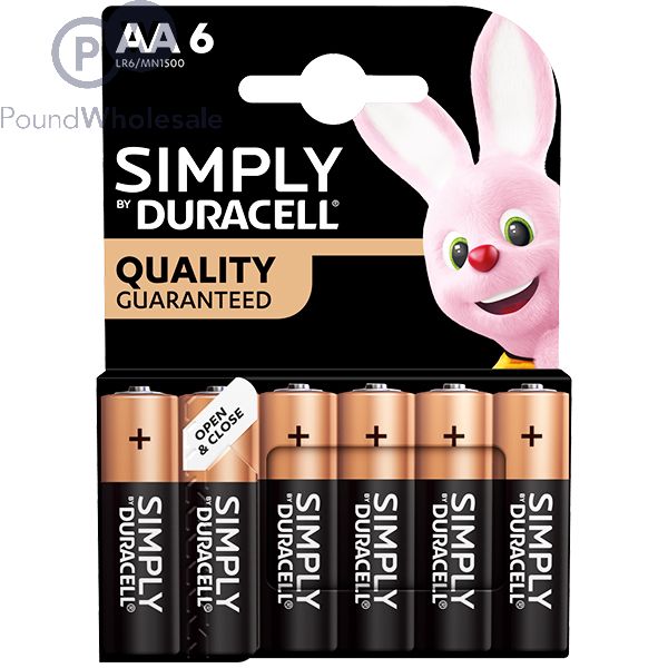 Duracell AA Alkaline Batteries 1.5v (2 Pack) MN1500 (LR6)