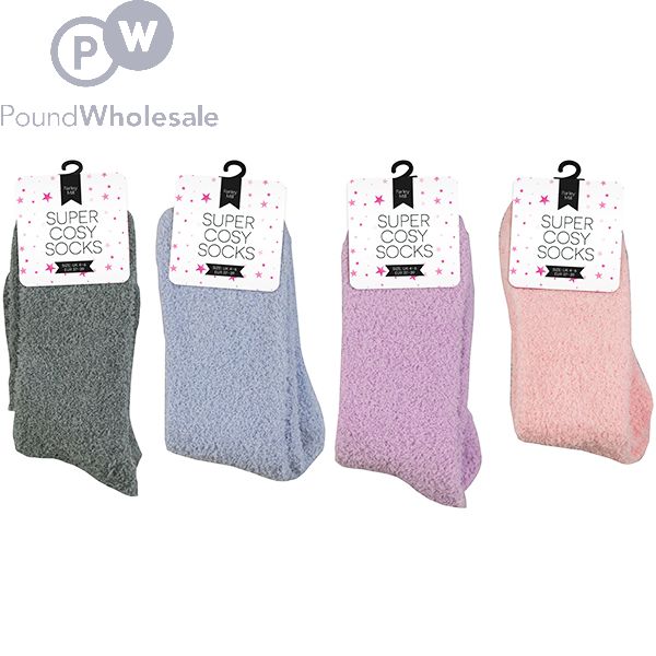Wholesale Farley Mill Ladies' Size 4-6 Super Cosy Plain Socks