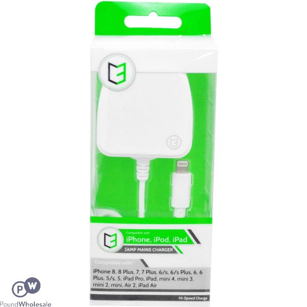 Vibe 1amp Iphone/ipad Mains Charger 1m