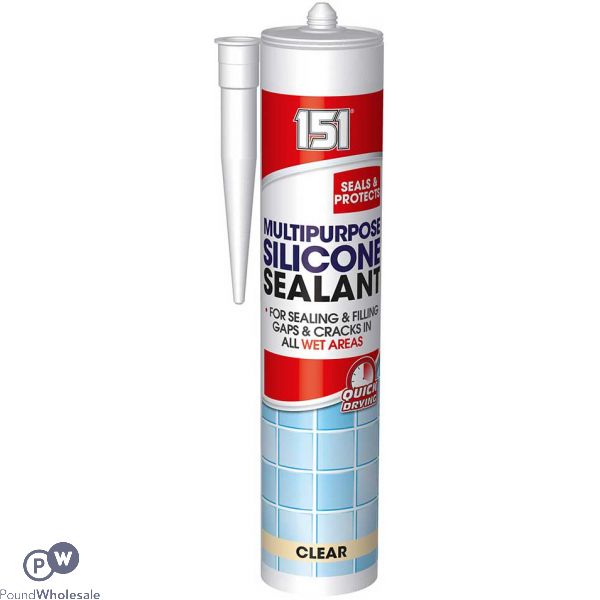 151 Multi-Purpose Silicone Sealant Clear 280ml