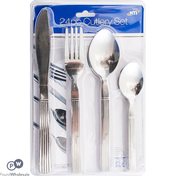 Stainless Steel Cutlery Set 24pc