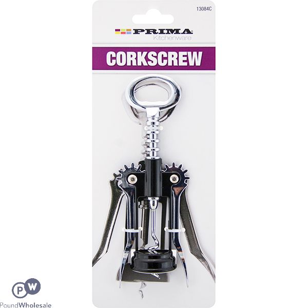 Prima Black Plated Corkscrew