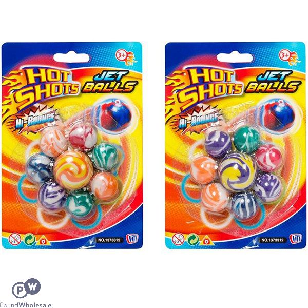 Hot Shots Hi-Bounce Jet Balls 8 Pack