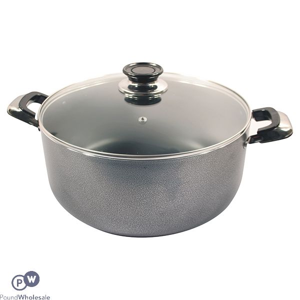 PRIMA NON-STICK CASSEROLE SAUCEPAN WITH GLASS LID 20CM