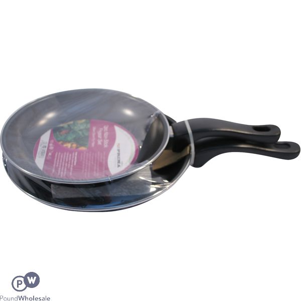 PRIMA NON-STICK FRY PANS ASSORTED SIZES 2PC