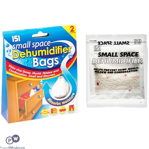 151 Small Space Dehumidifier Bags 2 X 50ml