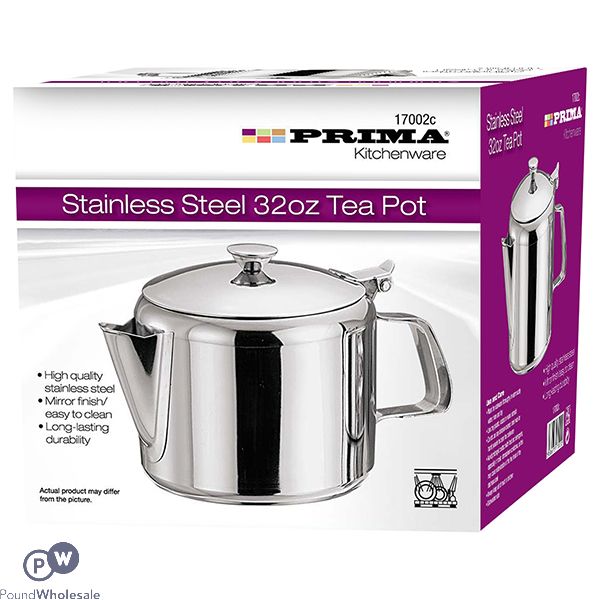 Prima Stainless Steel 32oz Tea Pot 1l