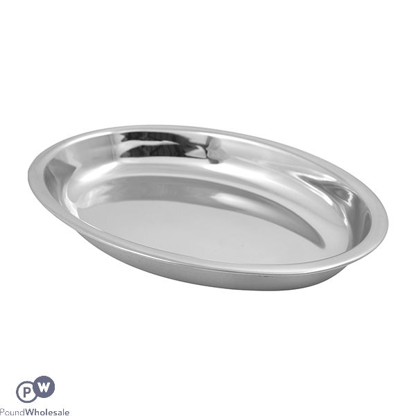 Prima Stainless Steel Oval Bowl 17cm