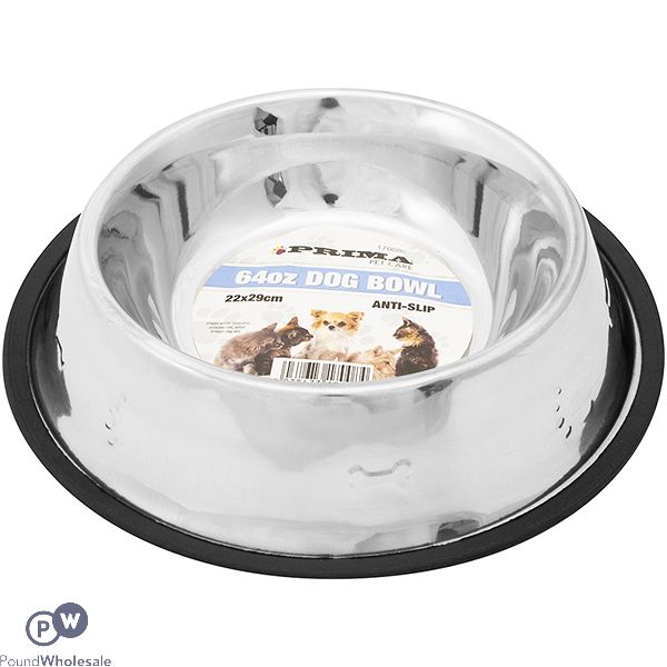 Prima 64oz Anti-Slip Embossed Dog Bowl 29cm