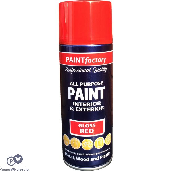 All Purpose Red Gloss Spray Paint 400ml (metal,wood And Plastic)