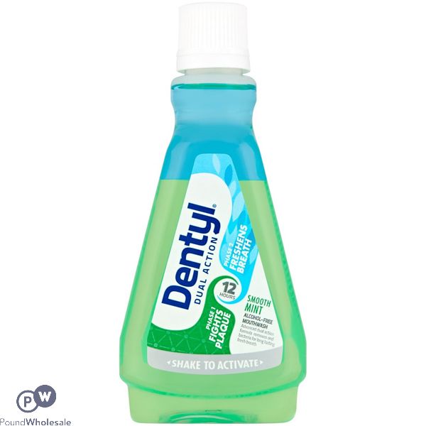 Dentyl Dual Action Smooth Mint Mouthwash 100ml