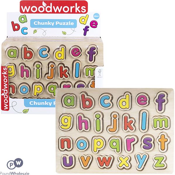 Woodworks Chunky Wooden Alphabet Puzzle CDU