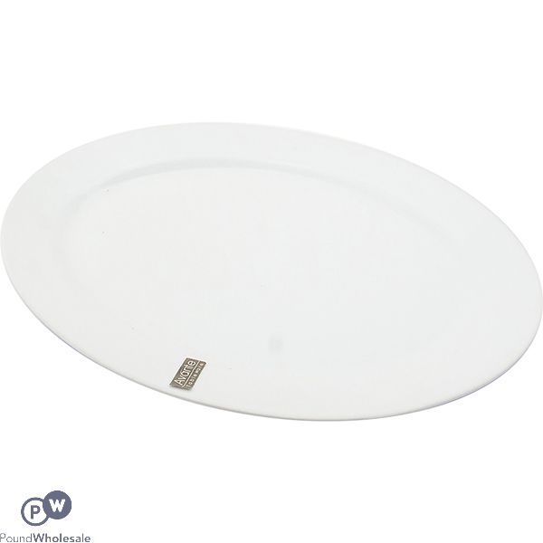 Plain White Oval Plate 35.5cm