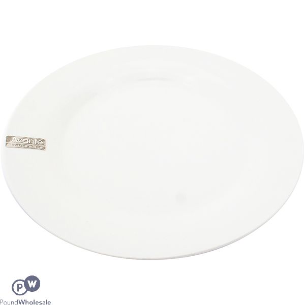 Avante Plain White Dinner Plate 23cm