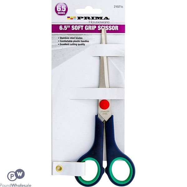 Prima Soft Grip Stainless Steel Scissors 6.5"