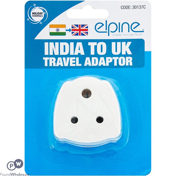 Elpine India-To-UK Travel Adaptor
