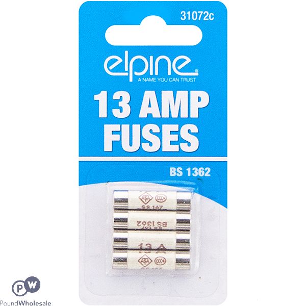 Elpine 13Amp Fuses 4 Pack CDU