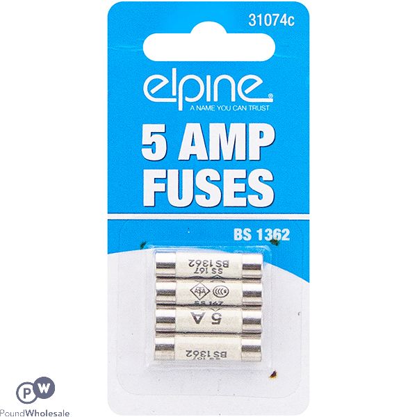 Elpine 5Amp Fuses 4 Pack CDU