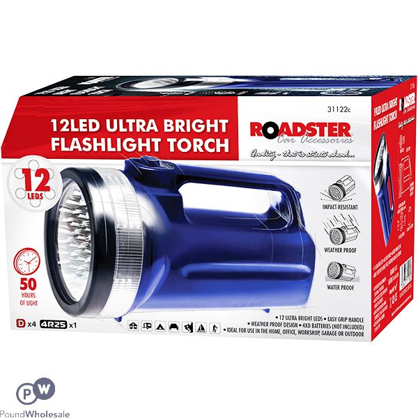 Roadster 12 LED Ultra Bright Flashlight Torch