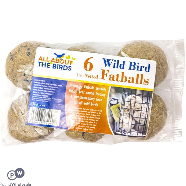 All About The Birds Wild Bird Fat Balls 6 Pack